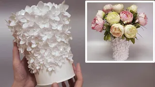 DIY 😃No one knows what this vase is made of until they look inside