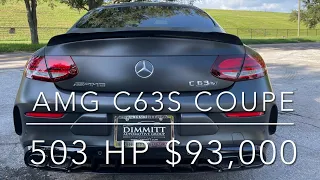 2021 Mercedes AMG C63S  Matte Finish 503 HP Review