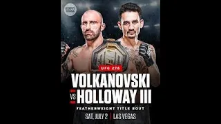 Александр Волкановски против Макса Холлоуэя 3 БОЙ В UFC 4/ UFC 276