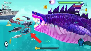 Hungry Shark Evolution - New Real Monster Size Sharkjira Godzilla Skin Mod - All 24 Sharks Unlocked