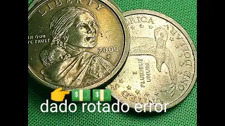 ☝️(((alertaaa))) 💰💵otra moneda que busco!!! 2000p error de dado rotado de un dollar