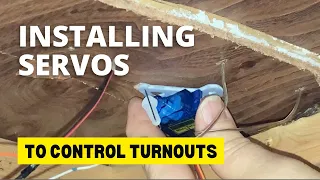 How to add a servo to an already installed turnout and wire up LEDs #modelrailroad #servos #nscale