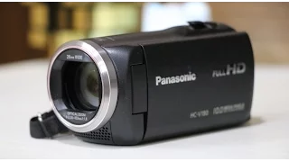 Panasonic HC-V180 Full HD Camcorder/Handy Video camera UNBOXING