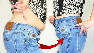 👌✅Sewing trick. How To Easily Transform Low Waist Jeans To High Waist Jeans