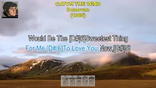 Catch The Wind - Donovan (Lyrics) & (Guitar Chords)