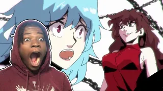 SKY vs BF & GF Part 2 Friday Night Funkin ButIt's Anime FNF Animation - Pol (Gloo.tm Reaction)