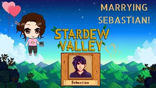 proposing to sebastian + getting married 💌 stardew valley gameplay 🐚