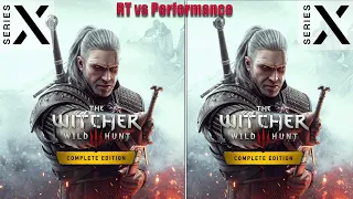 The Witcher 3: Wild Hunt | Xbox Series X | RT vs Performance | Graphics Comparison | FPS TEST | 4K |