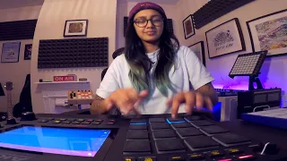 Ride with u 🚠 - Finger Drumming on Akai MPC Live 2 - @BeatsbyJblack Abandoned Cuts Sample Pack