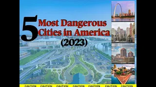 Top 5 Most Dangerous Cities in America 2023 #usa #viral #shorts