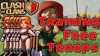 Clash of Clans : TRAIN ANY TROOPS FOR FREE !! w/o any cost !! No Hacks !! No Root !!