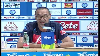 Conferenza di Maurizio Sarri, allenatore della SSC Napoli, a Dimaro