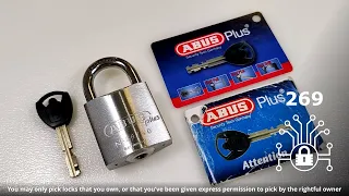 269 🔐 ABUS Plus Nº88/40 disk detainer padlock picked