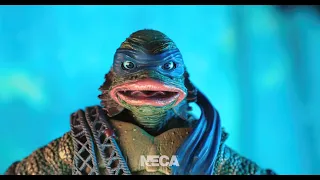 NECA's Universal Monsters x TMNT- Ultimate Leonardo as the Creature Stopmotion