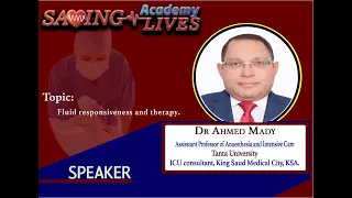 Fluid responsiveness and therapy by Dr Ahmed Mady