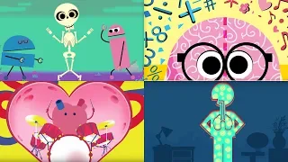 StoryBots | Songs to Learn About The Human Body | Bones, Brain, Heart, Lungs & Stomach | Netflix Jr