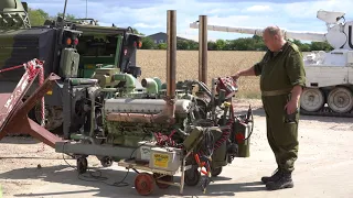 Rolls Royce Meteor engine start up - Centurion tank engine