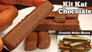 How to Make KIT KAT CHOCOLATE at Home | Homemade Kit Kat 🍫 Recipe