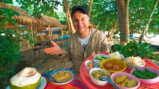 $2 THAI Food Paradise on the Beach / Real Jungle Cats / Krabi Thailand Motorbike Tour