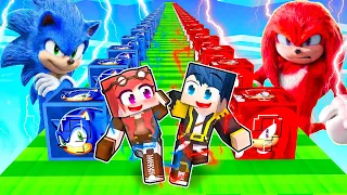 LA CORSA DEI LUCKY BLOCK DI SONIC SU MINECRAFT!