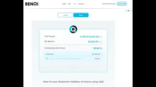 Staking Qi and voting with veQI to get more delegations