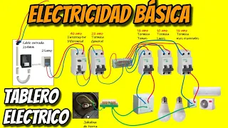 ELECTRICIDAD BASICA - TABLERO ELECTRICO - Como armar un tablero principal electrico
