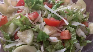 QUICK AND HEALTHY LETTUCE AND CUCUMBER SALAD RECIPE BEST FOR WEIGHTLOSS