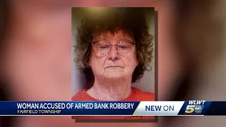 Police: 74-year-old woman arrested in connection to armed bank robbery in Fairfield Twp.