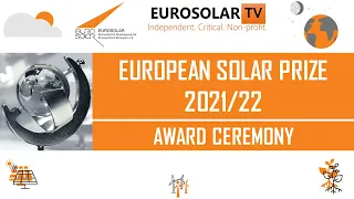 Award Ceremony of the European Solar Prize 2021/22