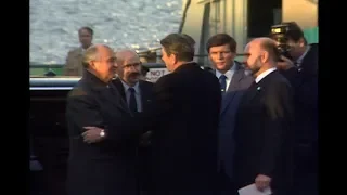 President Reagan says Goodbye to Mikhail Gorbachev on December 7, 1988