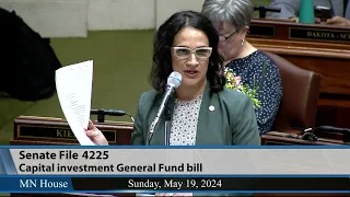 Minnesota House passes SF4225, a cash capital investment bill 5/19/24