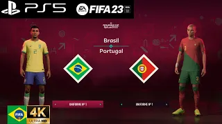 FIFA 23 - Brasil vs Portugal | Gameplay PS5 [4K 60FPS] Copa do Mundo FIFA 2022