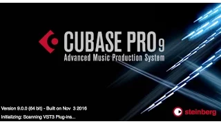 Installing & Running Cubase Pro 9 for the 1st time !