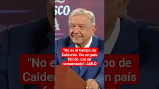 AMLO recuerda el narcoestado de Felipe Calderón #milenioshorts