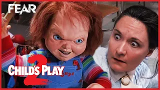 Chucky Teaches Miss Kettlewell A Lesson | Child's Play 2 (1990) | Fear