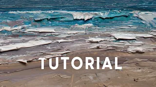 How to Paint a Seascape | Palette Knife Oil Painting Tutorial