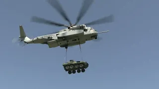 CH-53K King Stallion | Marine Corps’ Newest Heavy-Lift Helicopter | Easily Lifts Armored Vehicle