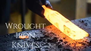 Knife Making - Forging 8 Wrought Iron Japanese Style Chef Knives (Available)