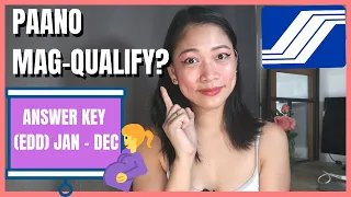 SSS MATERNITY BENEFIT PAANO MAG QUALIFY? + ANSWER KEY Jan-Dec EDD by Mommy Ruth