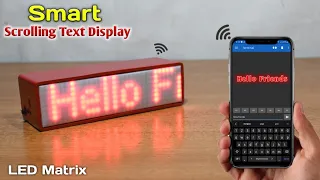 Make Bluetooth Control LED Matrix Display Very Easily | Smart Phone Control Scrolling Text Display