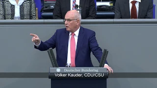 Volker Kauder zu Weidel im Bundestag: