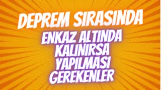 Deprem Sırasında Enkaz Altında Yapılması Gerekenler #deprem #enkaz #shorts #afet