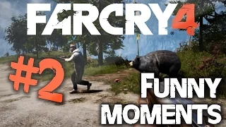 Far Cry 4 Funny Moments #2 (Animal Attacks, Picking Flowers and More!)