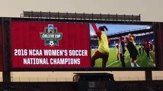 trojancandy.com:  The 2007 and 2016 USC Women's Soccer Teams were Honored at the USC-Utah Game