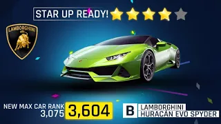 4 ⭐️ UPGRADES - LAMBORGHINI HURACÁN EVO SPYDER || Asphalt 9:Legends