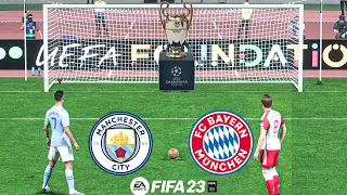 FIFA 23 - MESSI, RONALDO, MBAPPE, NEYMAR | MANCHESTER CITY VS BAYERN MUNCHEN UCL FINAL PENALTY 2