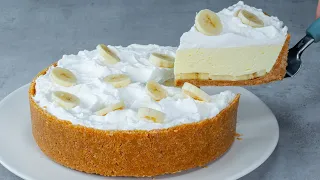 Without baking! If you have 2 bananas, you must try this cake recipe!