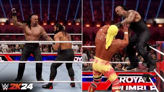 WWE 2K24 The Undertaker Gameplay: Strap Pull Down, Signatures, Finishers, Entrance & Winning Scene