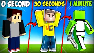 Minecraft, But You Shapeshift Into Youtubers in Every 30 Seconds...