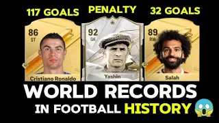 TOP 20 GREATEST WORLD RECORDS IN FOOTBALL HISTORY!😯| FT Yashin, Ronaldo...